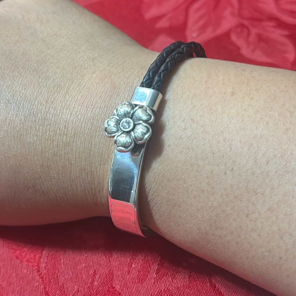 Brighton 🌸 flower 🌸 braided leather Bracelet